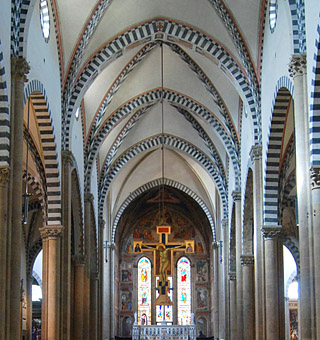 DSCN1703a.JPG - The inside has a trompe l'oeil effect in which the nave seems longer than it's actual length