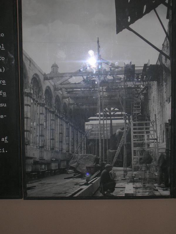 DSCN1857.JPG - A photo of one of several pictures showing damage and restoration as a result of the bombs in 1944