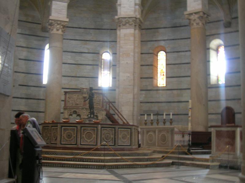 DSCN1752.JPG - This is the inside of the Baptistry, begun in the mid 12th century although construction was not finished until the 14th century.