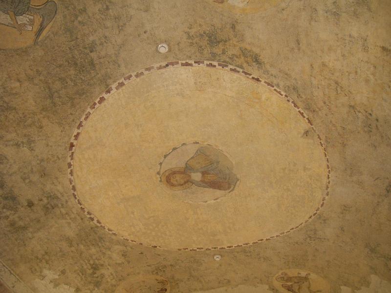 DSCN1833.JPG - looking up at the ceiling in the dome of the church